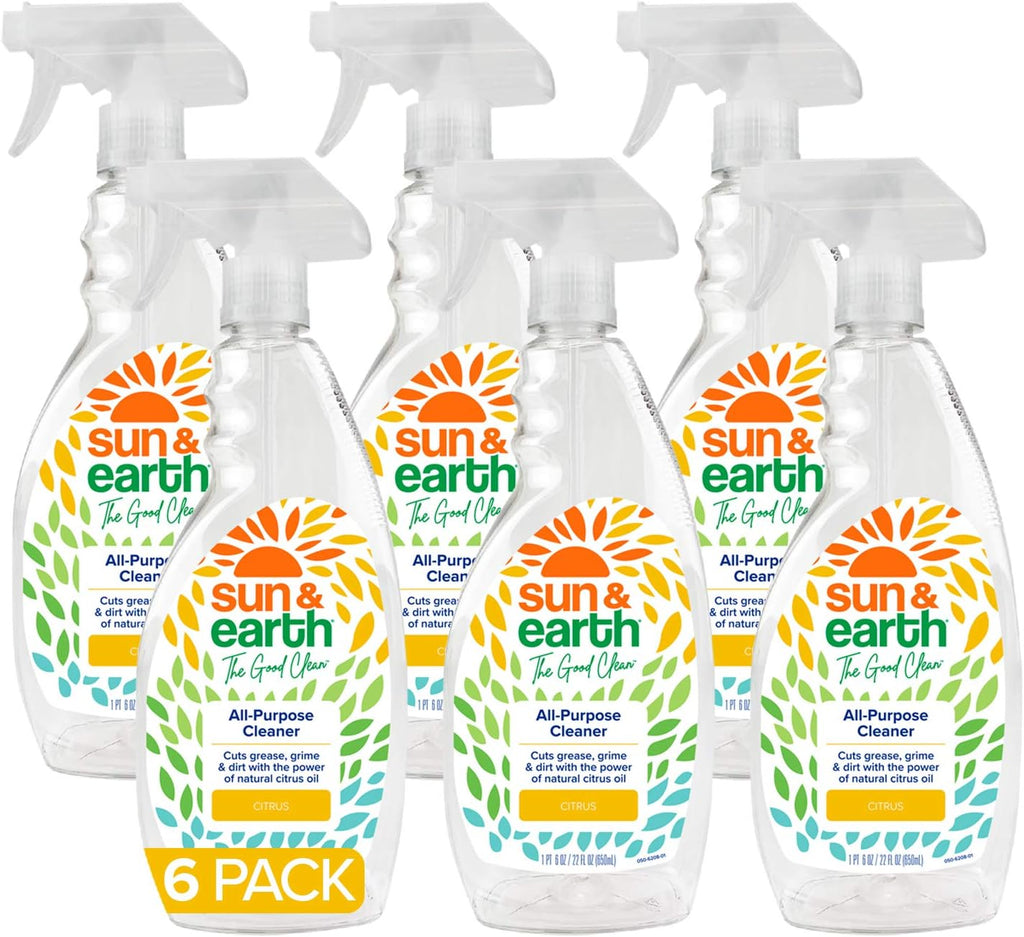 All Purpose Cleaner Wipes, 480 total wipes, Pack of 6, Citrus Scent, Plant Based Ingredients O6006