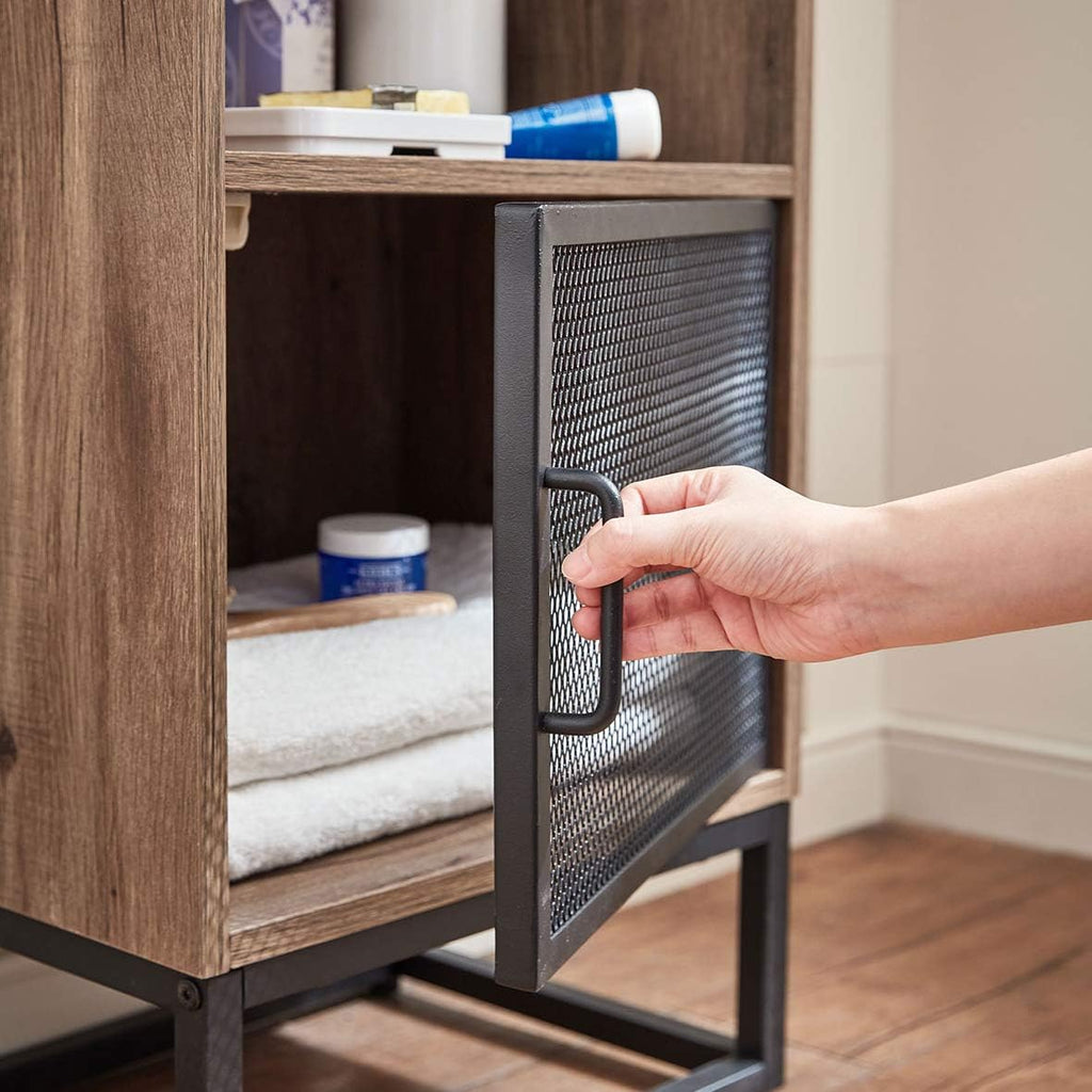 Industrial Bookcase with Drawers V669