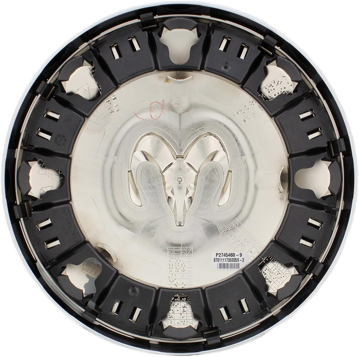 Chrome Hub Cap Wheel Center Pack of 2 M440