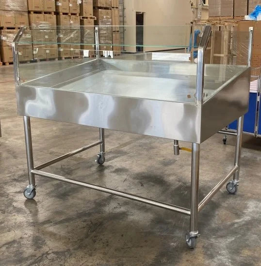 60 Seafood Display Table Ice Bin Cold Insulated Fish Meat R84097