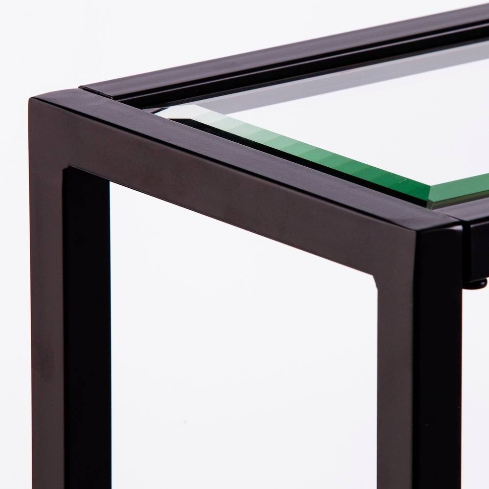 Black Narrow Metal Console Table O749046