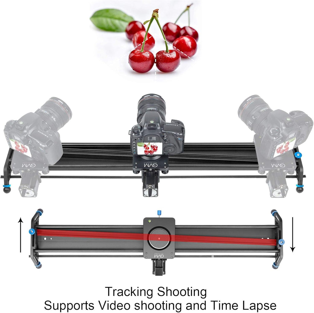 Motorized Camera Slider, 31 Aluminum Alloy Track Dolly Rail C77036