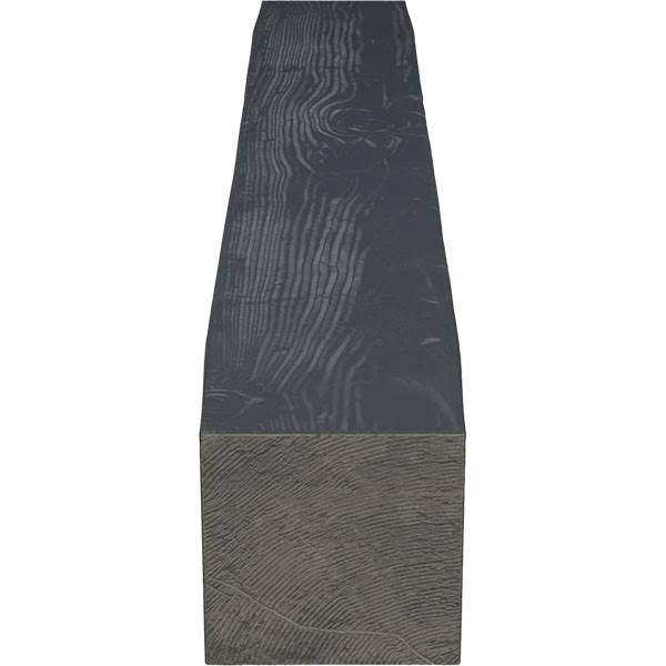 Sandblasted Faux Wood Fireplace Mantel, Aged Ash X7043