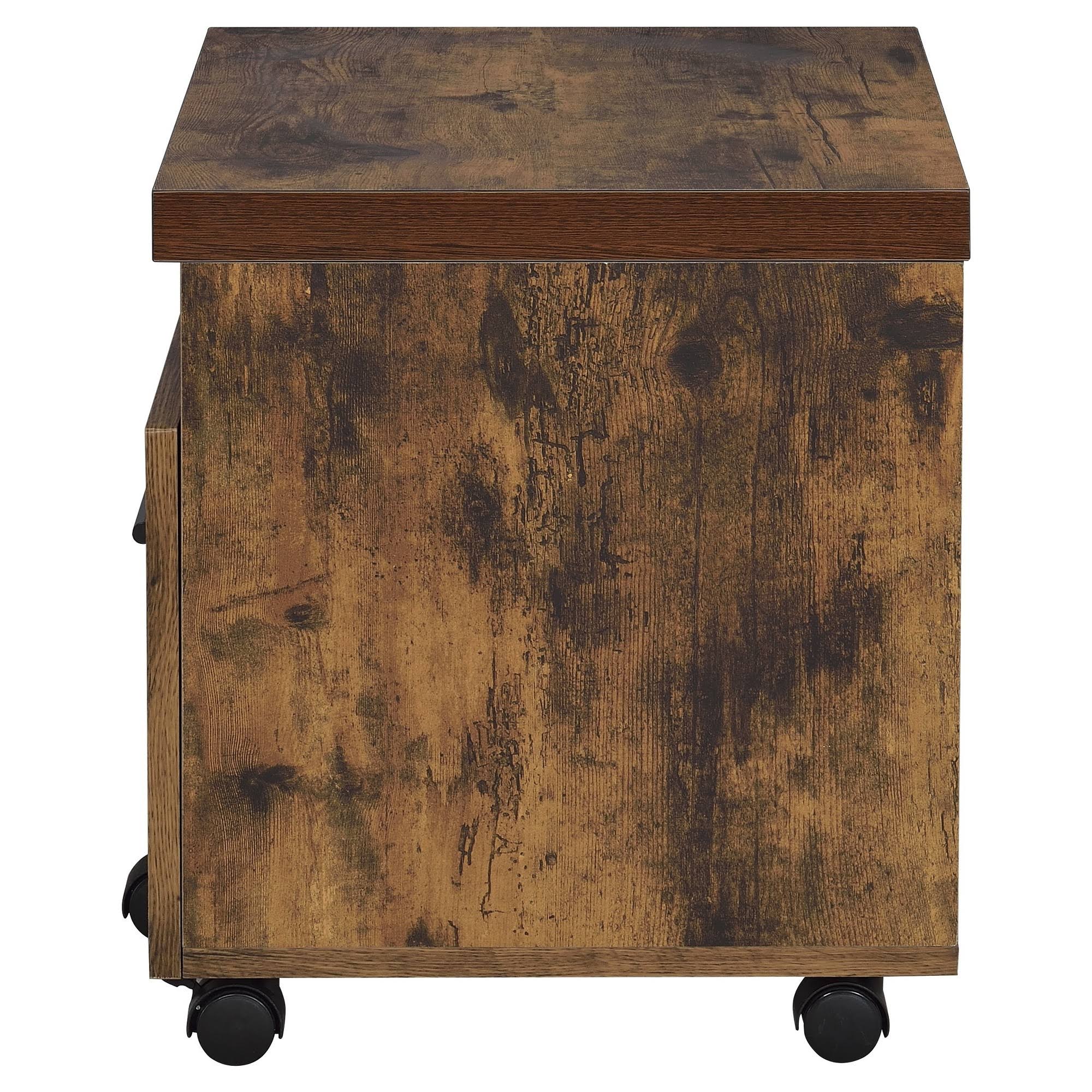 Oak 1 Drawer File Cabinet F803