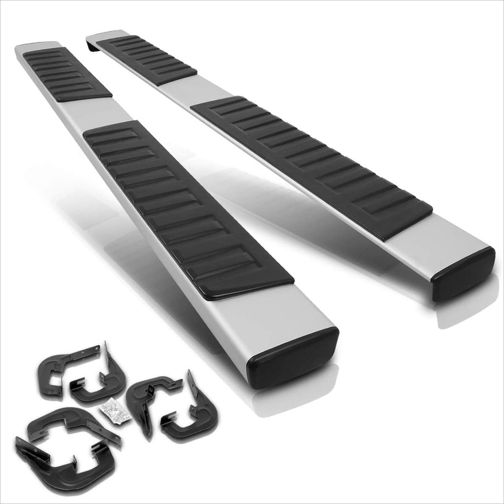 6 Inch Silver Aluminum Running Boards Z379