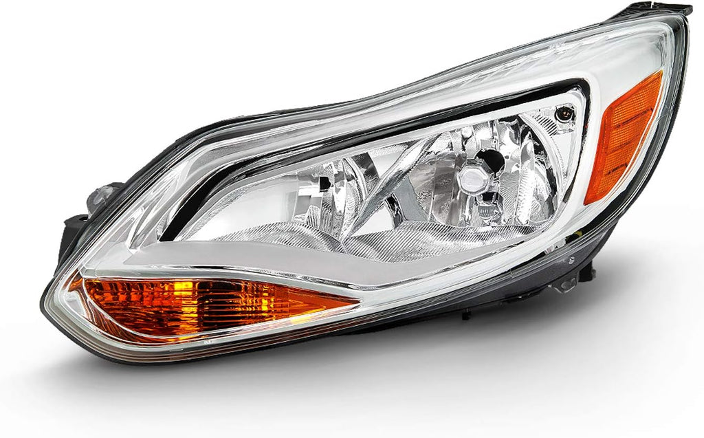 Chrome Trim Halogen Headlight Driver Left Pack of 2 K611