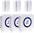 Wireless Door Open Chime with 55 Chimes 5 Adjustable Volume Mute Mode, 3 Receiver 3 Magnetic Door Window Sensor, Pack of 2 G898001