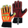Orange Safety Cut Gloves with Long Neoprene Cuff Q534408