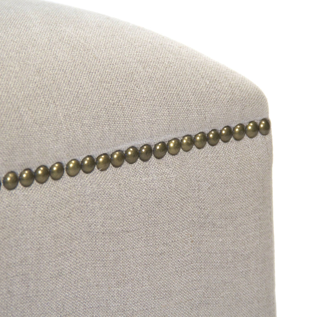 Cubic Stool Natural Linen W586038