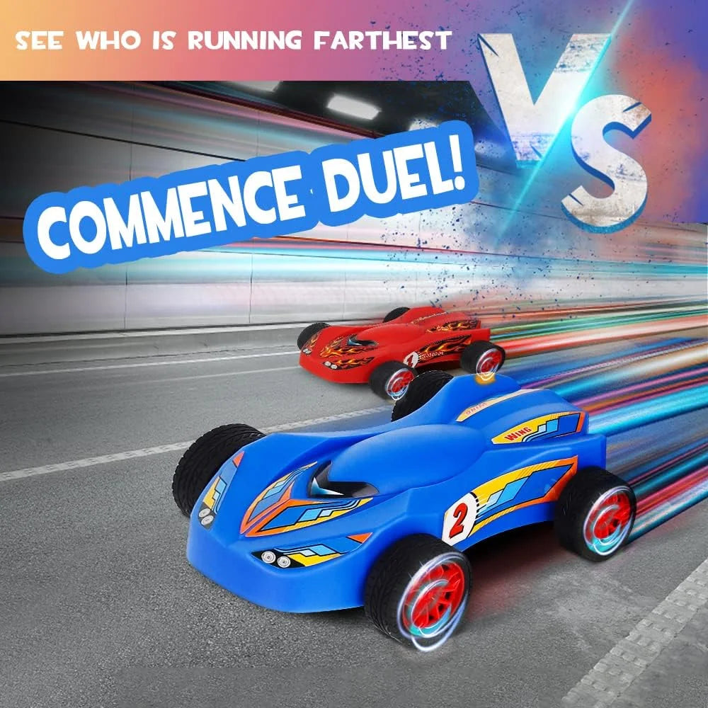 Air Powered Toy Car Launchers with Ramp and Finish Line P8941