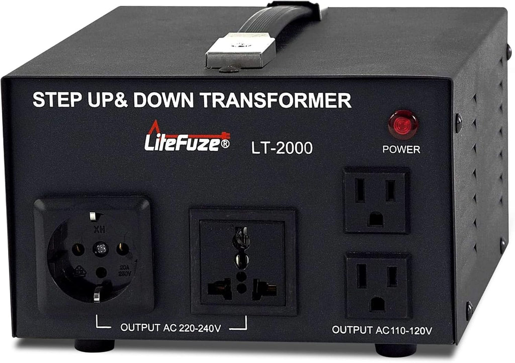 5000 Watt Voltage Converter Transformer 110V/220V Circuit Breaker Protection Heavy Duty C7597