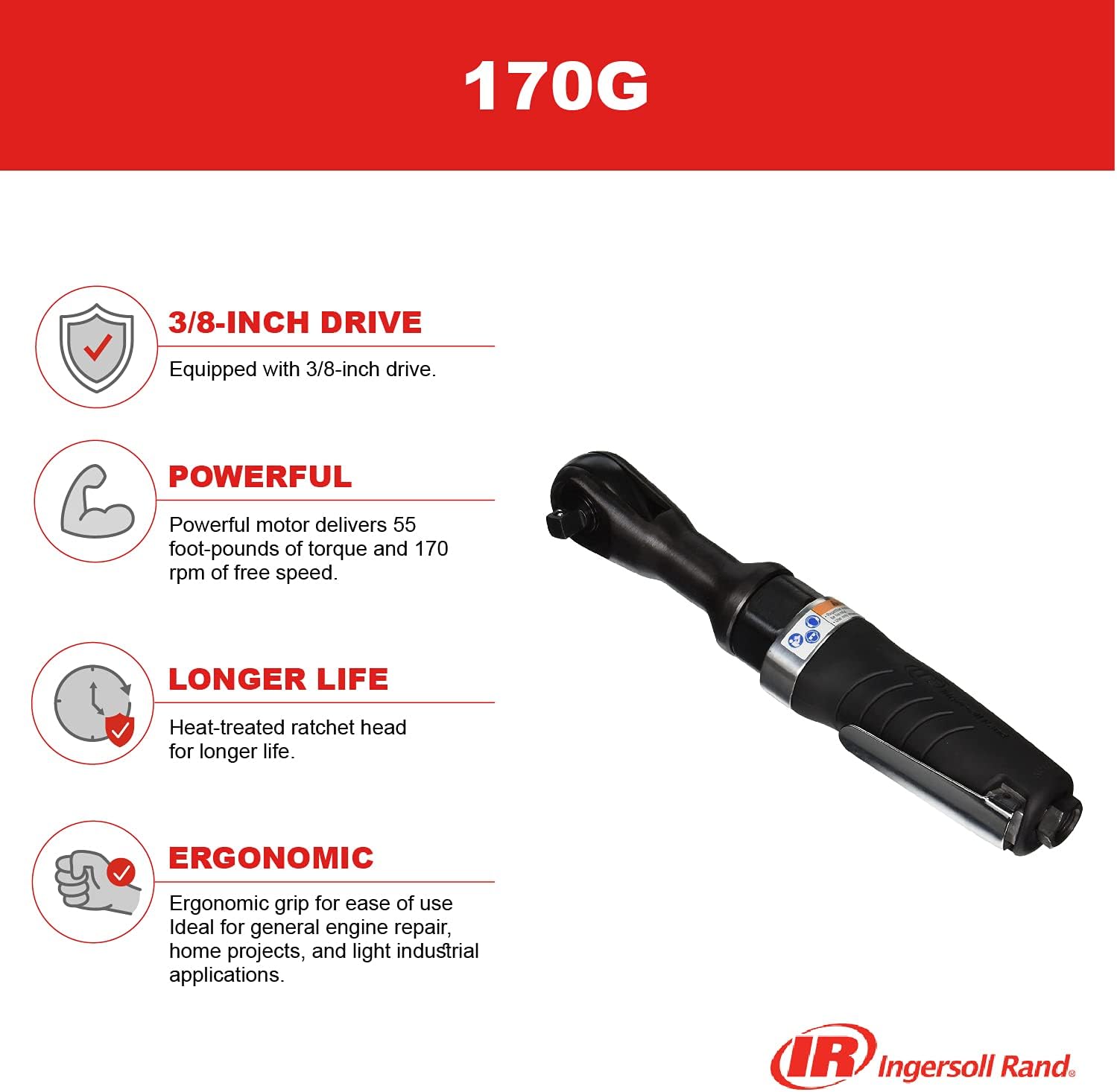 3/8” Drive Air Ratchet Wrench N37756