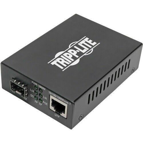 Gigabit SFP Fiber to Ethernet Media Converter, PoE+ - 10/100/1000 MBP G554981