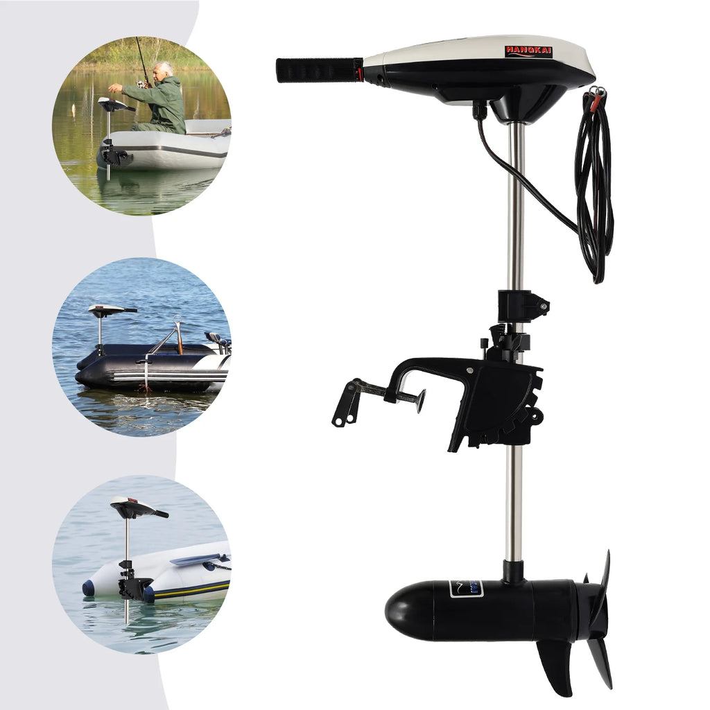 12V 65lbs 660W Electric Trolling Motor Outboard Engine A724730
