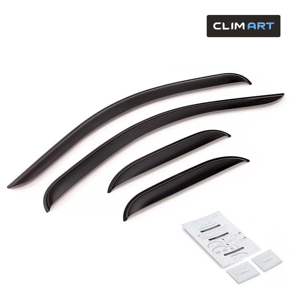 4pcs Tape-on Window Deflectors for Chevrolet Silverado/GMC Sierra 2007-2013 Extended Cab L875694