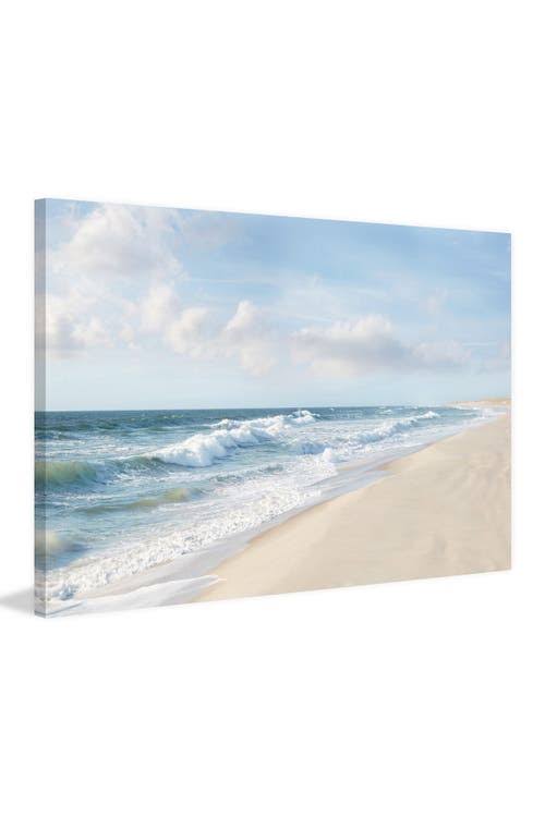 Shore and Waves Painting Print on Wrapped Canvas Q5193