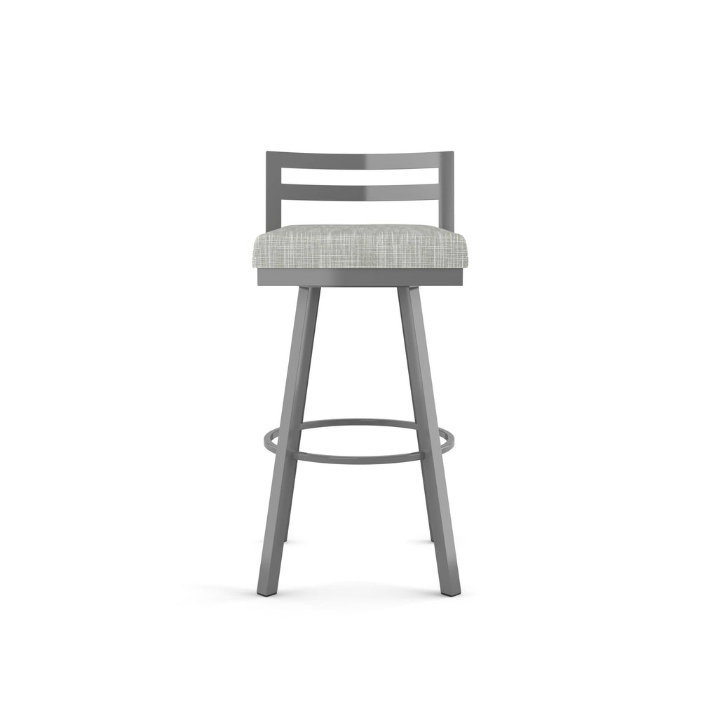 Black Faux Leather Swivel Counter Stool P804704