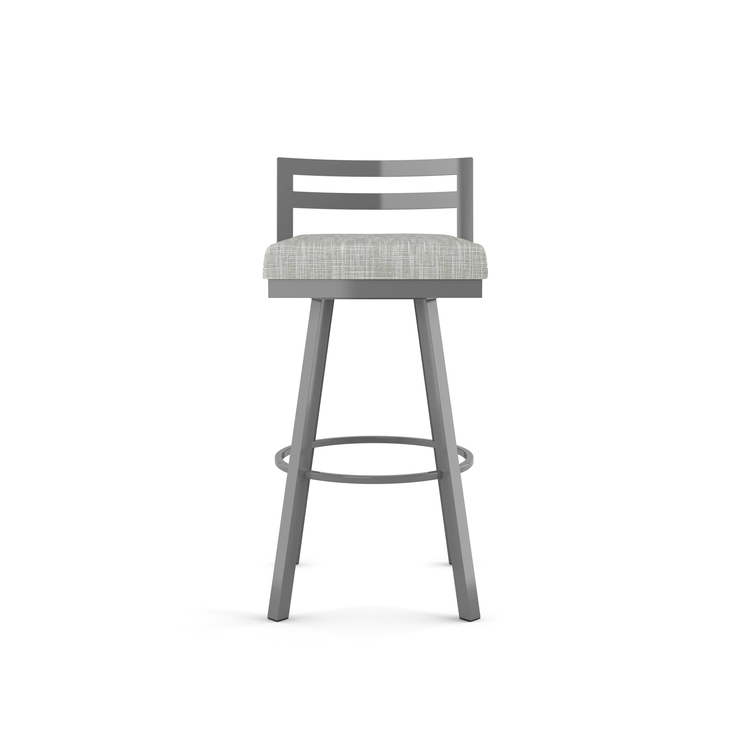 Black Faux Leather Swivel Counter Stool P804704