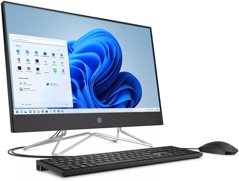 27" Full HD All-in-One Desktop Computer, AMD Ryzen 5 5500U, 16GB RAM, 512GB SSD + 1TB HDD, Windows 11 Home, Black V4689