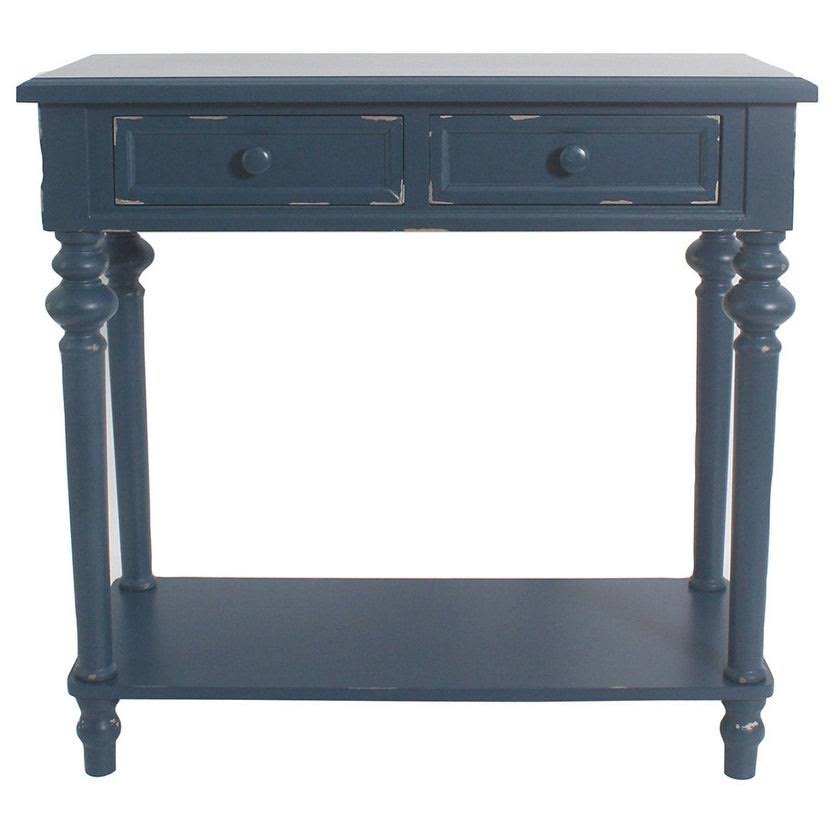 Blue Accent End Table B5825