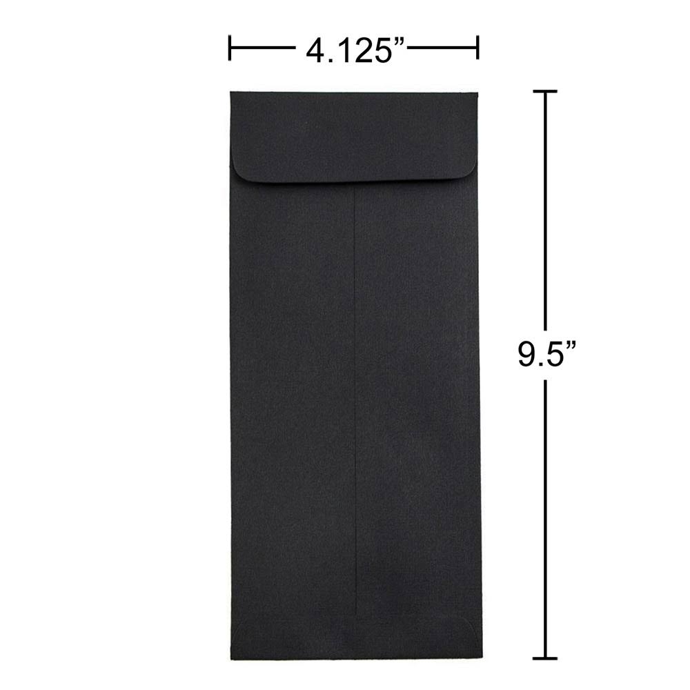 Black Linen Recycled Policy Envelopes, 1000/Carton O410