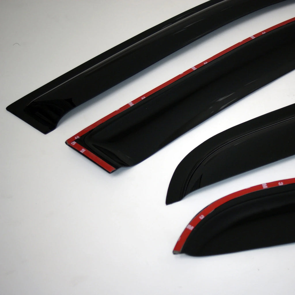Smoke Tinted 4 Pcs Window Visor Deflector Set E244