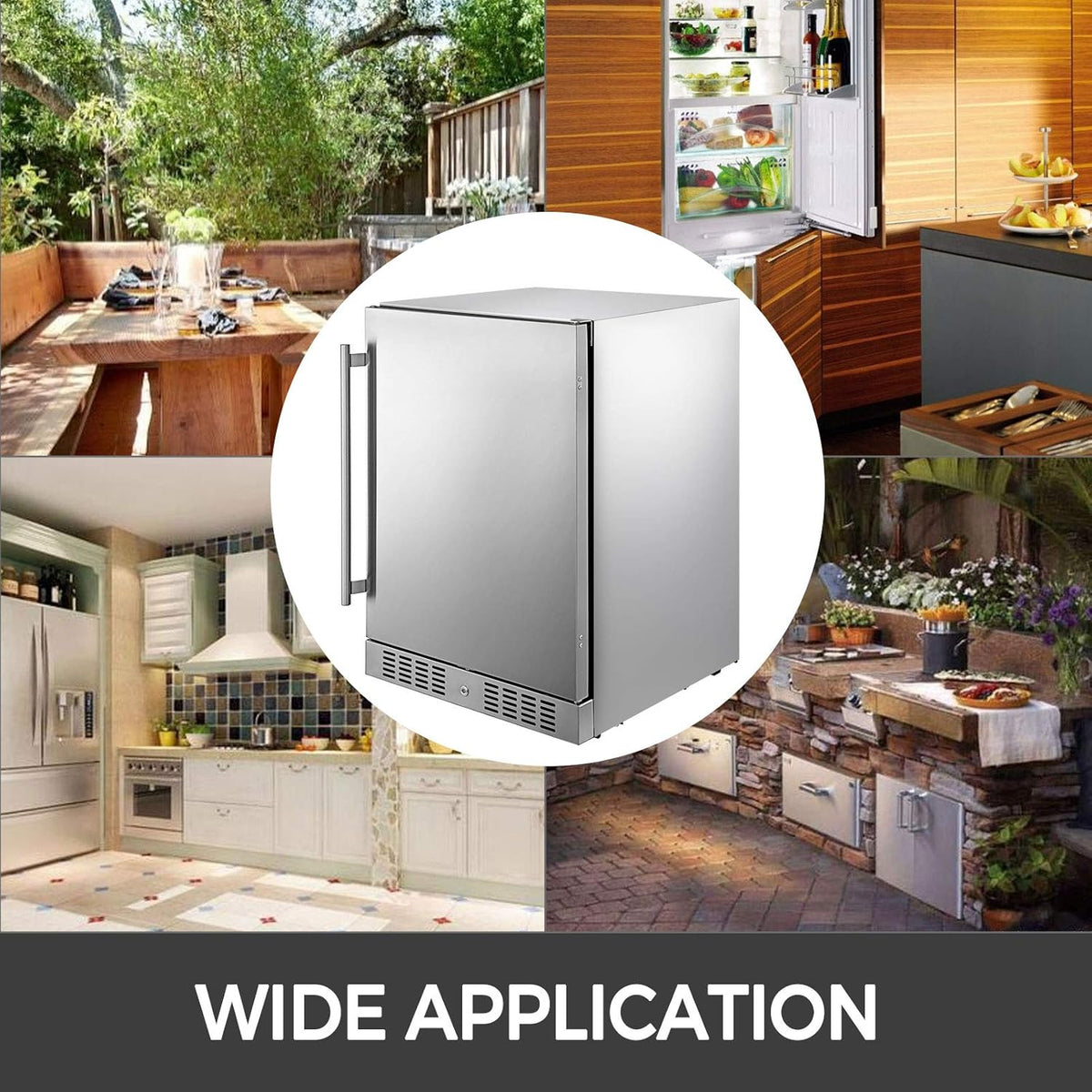 Silver 5.5 cu.ft. Beverage Cooler Refrigerator X915