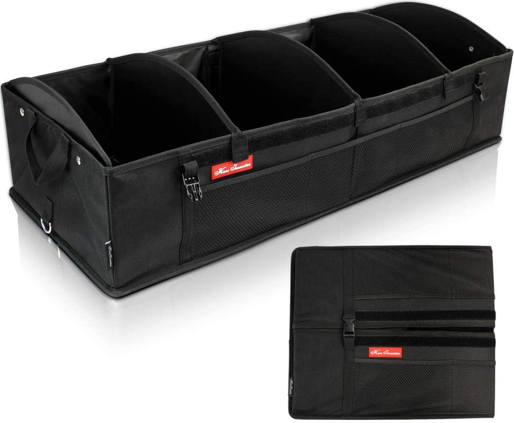 4 Compartment Foldable Car Trunk Organizer B884190