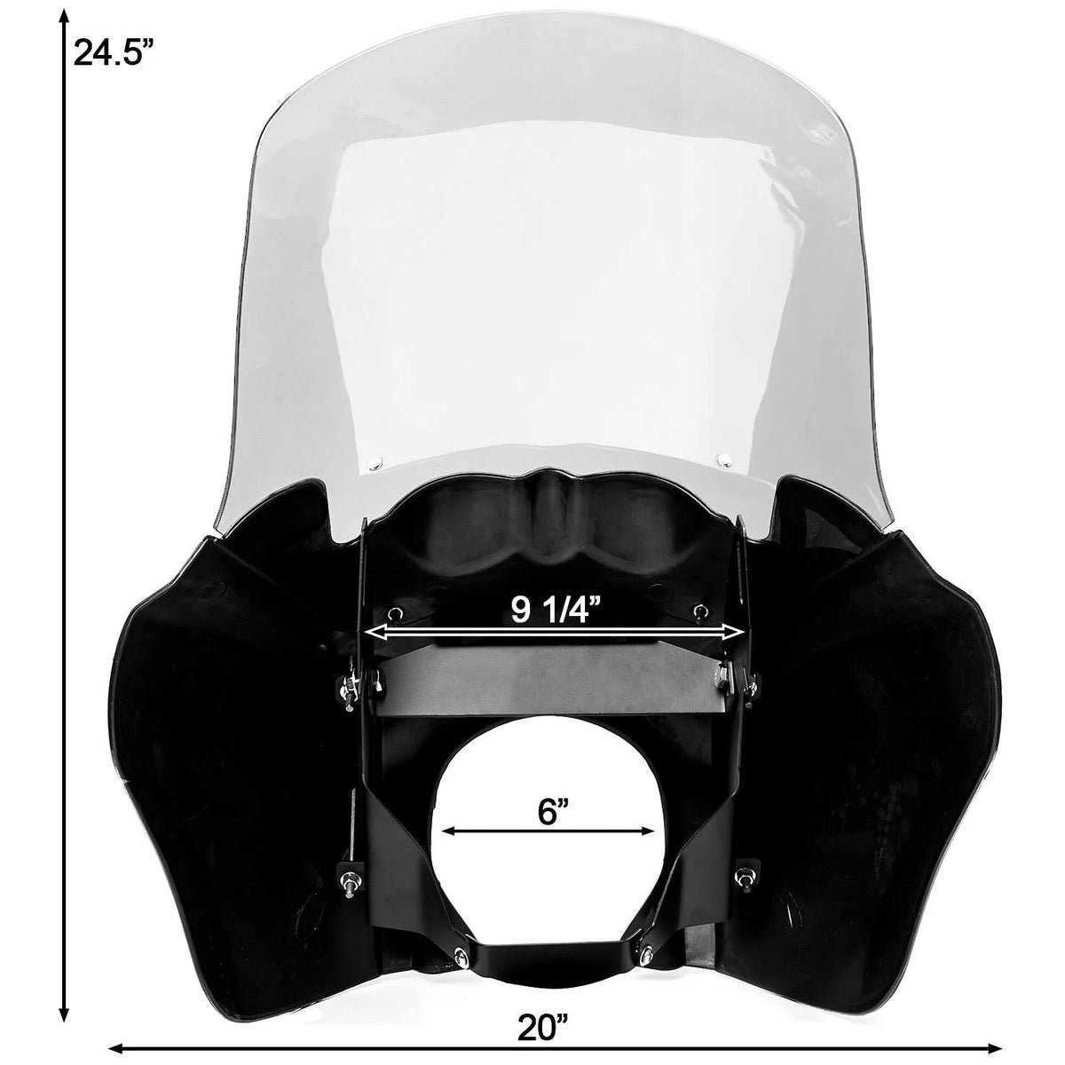 Black & Clear Tall Fairing Windshield Kit H157592