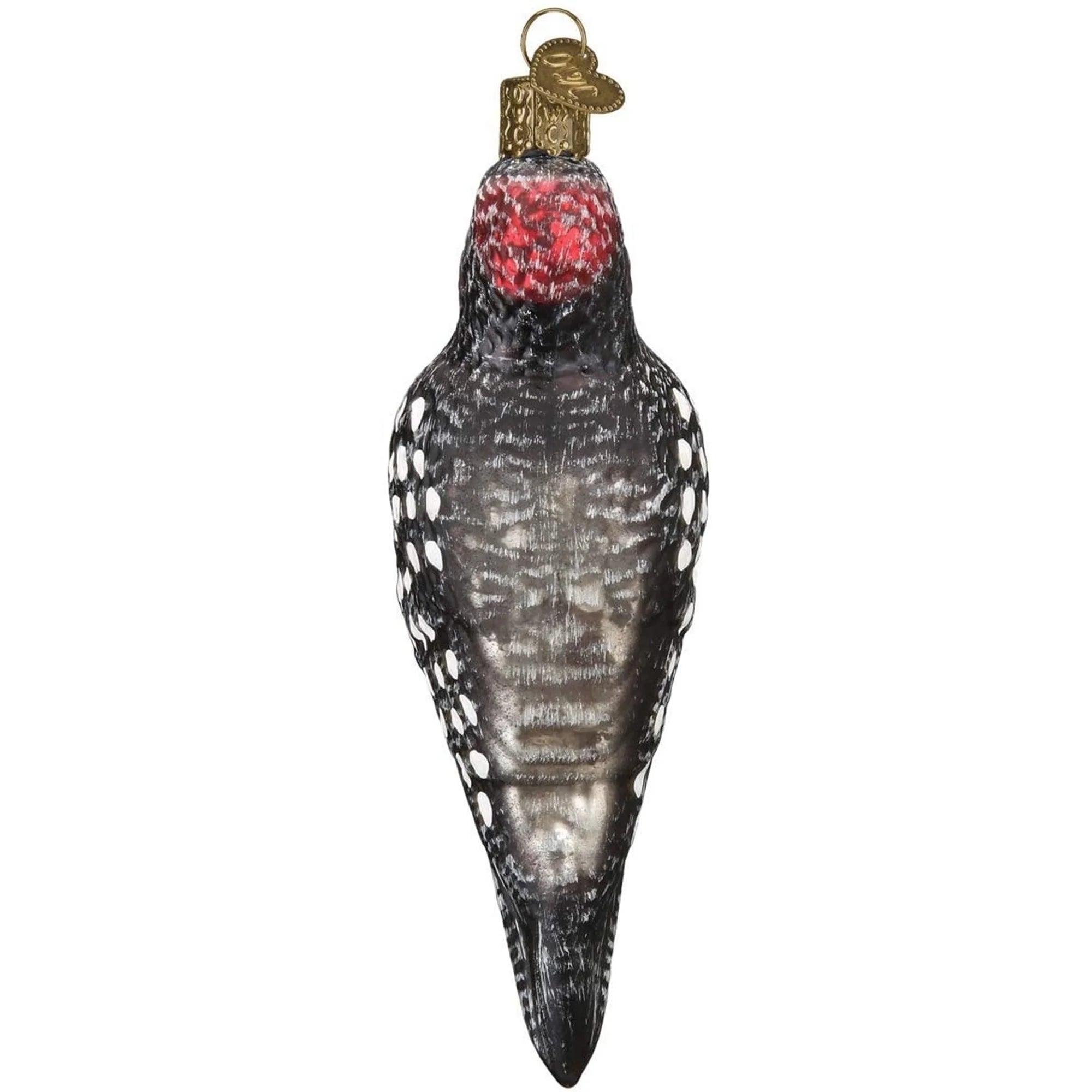 Vintage Hairy Woodpecker Ornament V143