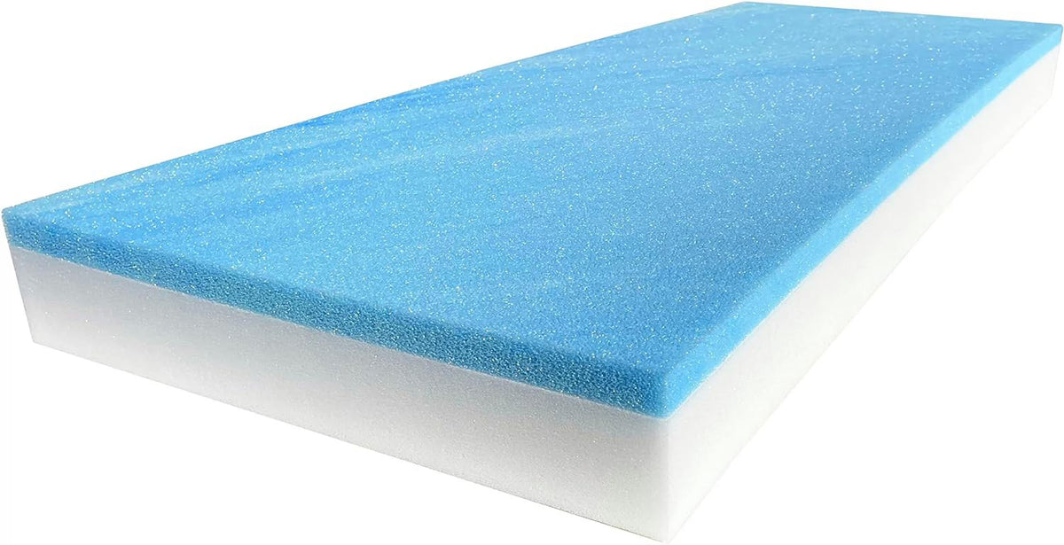 18" x 82" Cool Gel Memory Foam Bench Cushion Replacement H135