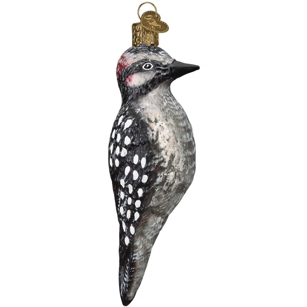 Vintage Hairy Woodpecker Ornament V143