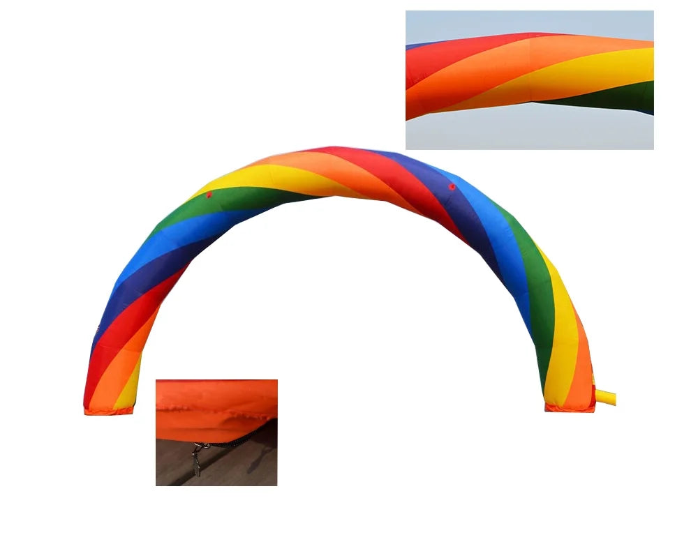 26ft Inflatable Rainbow Arch with Fixed Rope Q2301