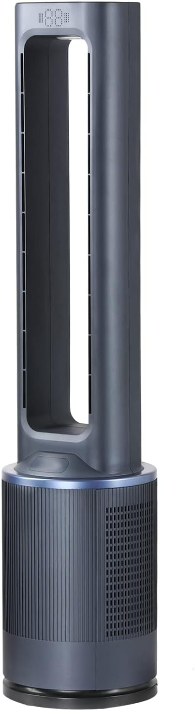 Blue 42 Inch Bladeless Tower Fan Q681438