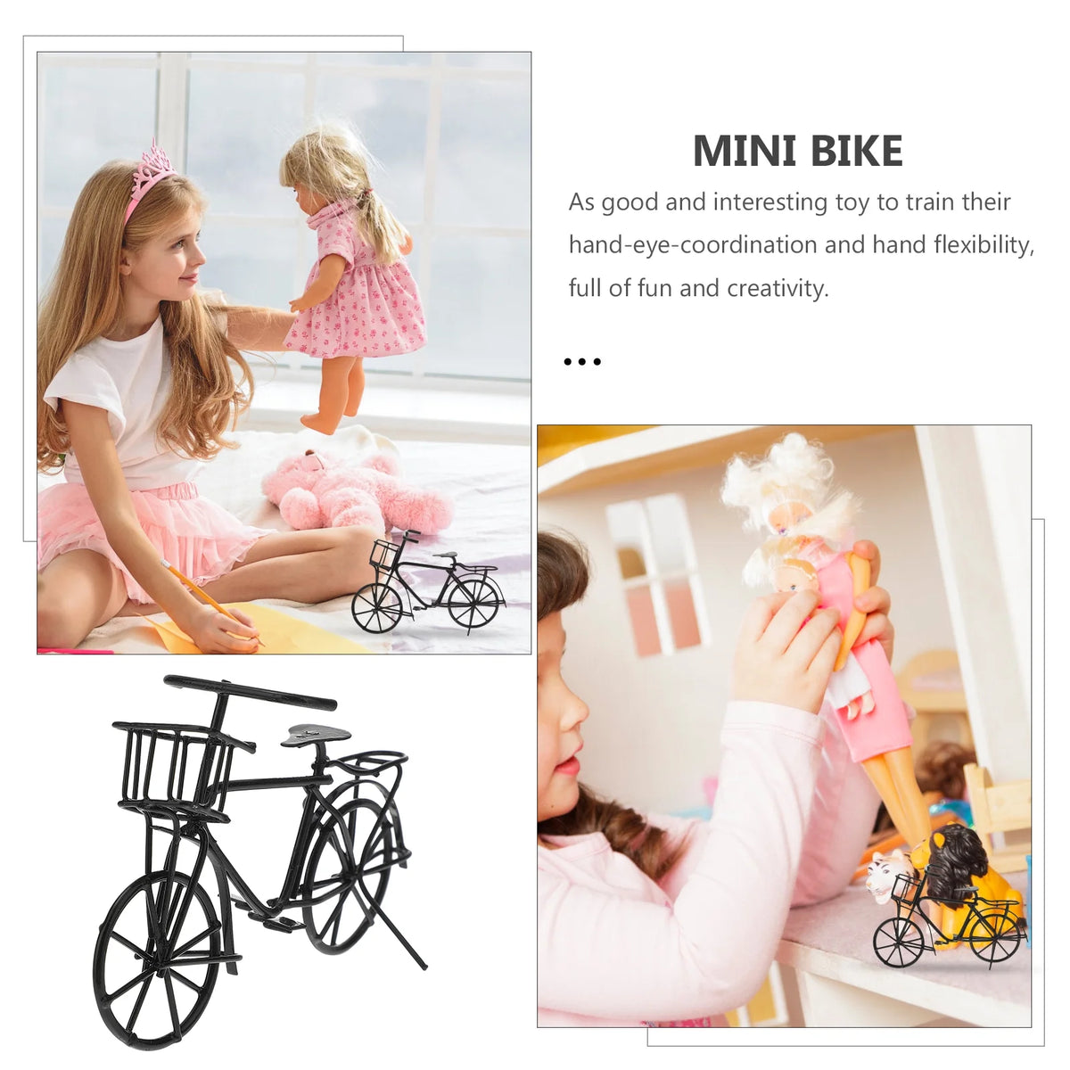 Miniature Metal Bike Decorations W664