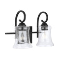 2 Light Vanity, Matte Black L769