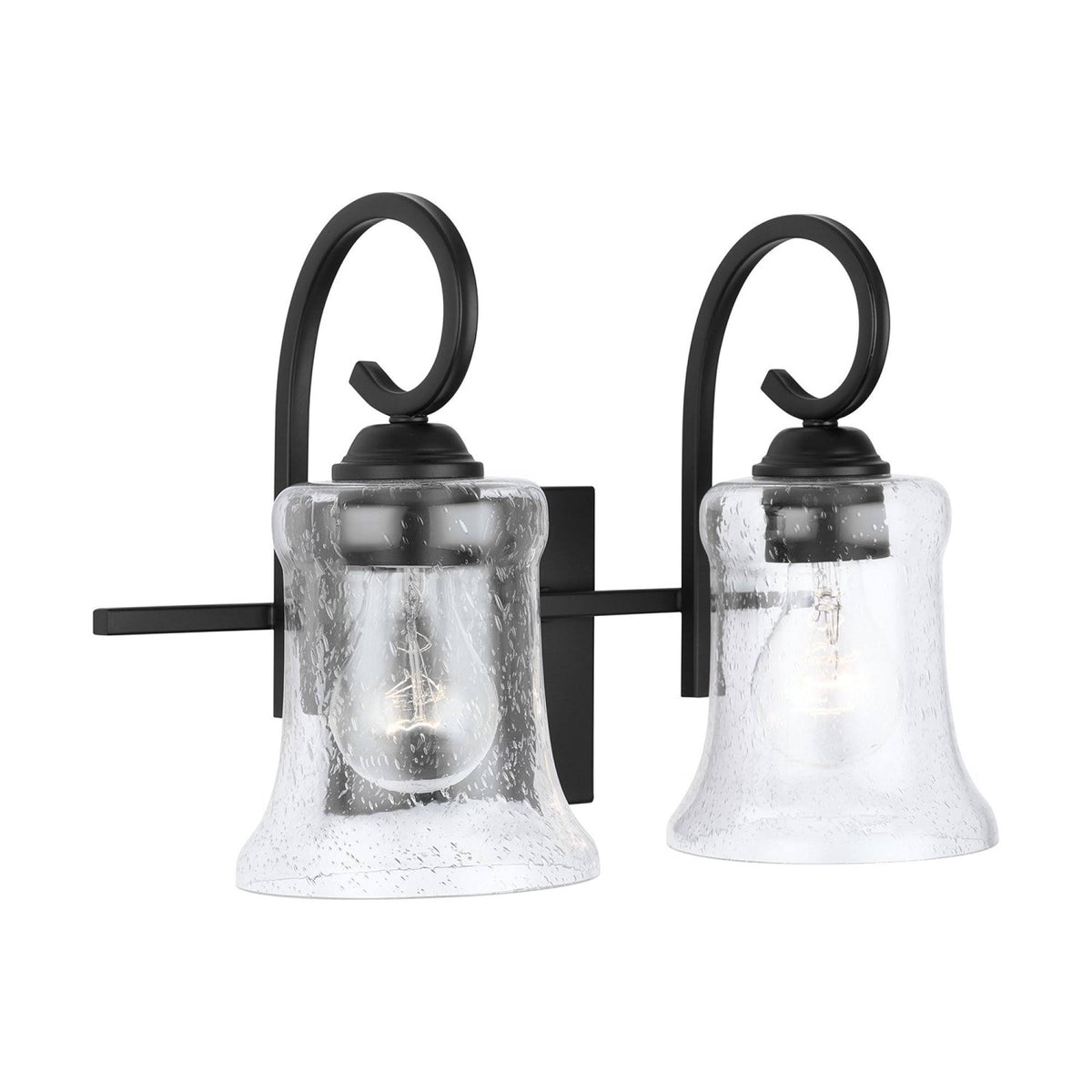 2 Light Vanity, Matte Black L769