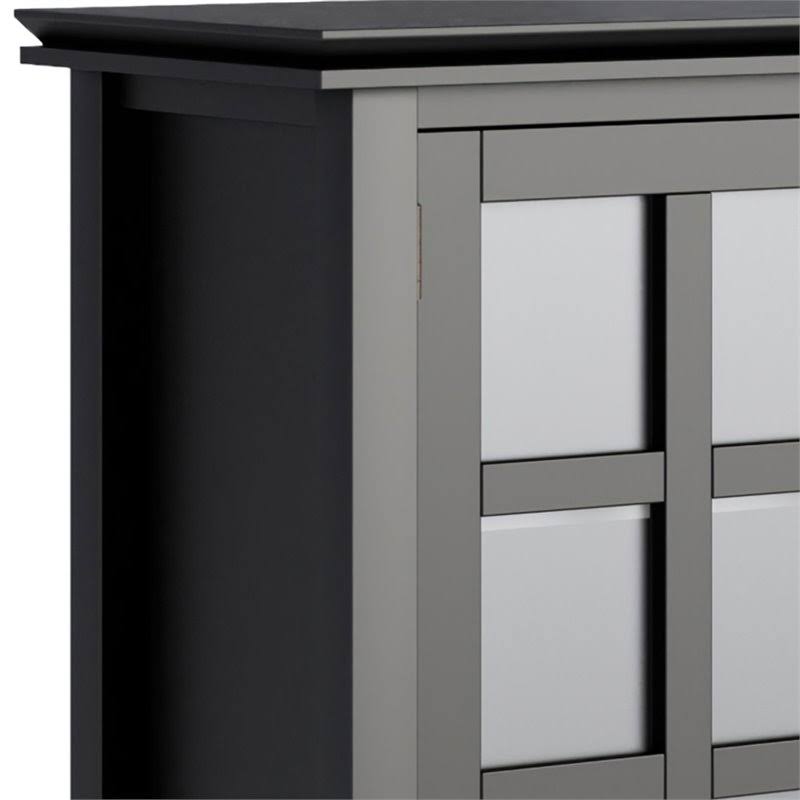 Solid Wood Storage Cabinet in Black V108709