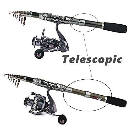 Spinning Fishing Rod and Reel Combos Telescopic Fishing Pole H387
