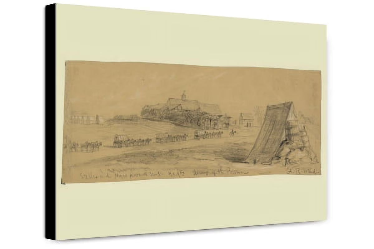 Canvas Print: Stables And Negro Servants Tent, Army Of The Potomac, 1863 S815103