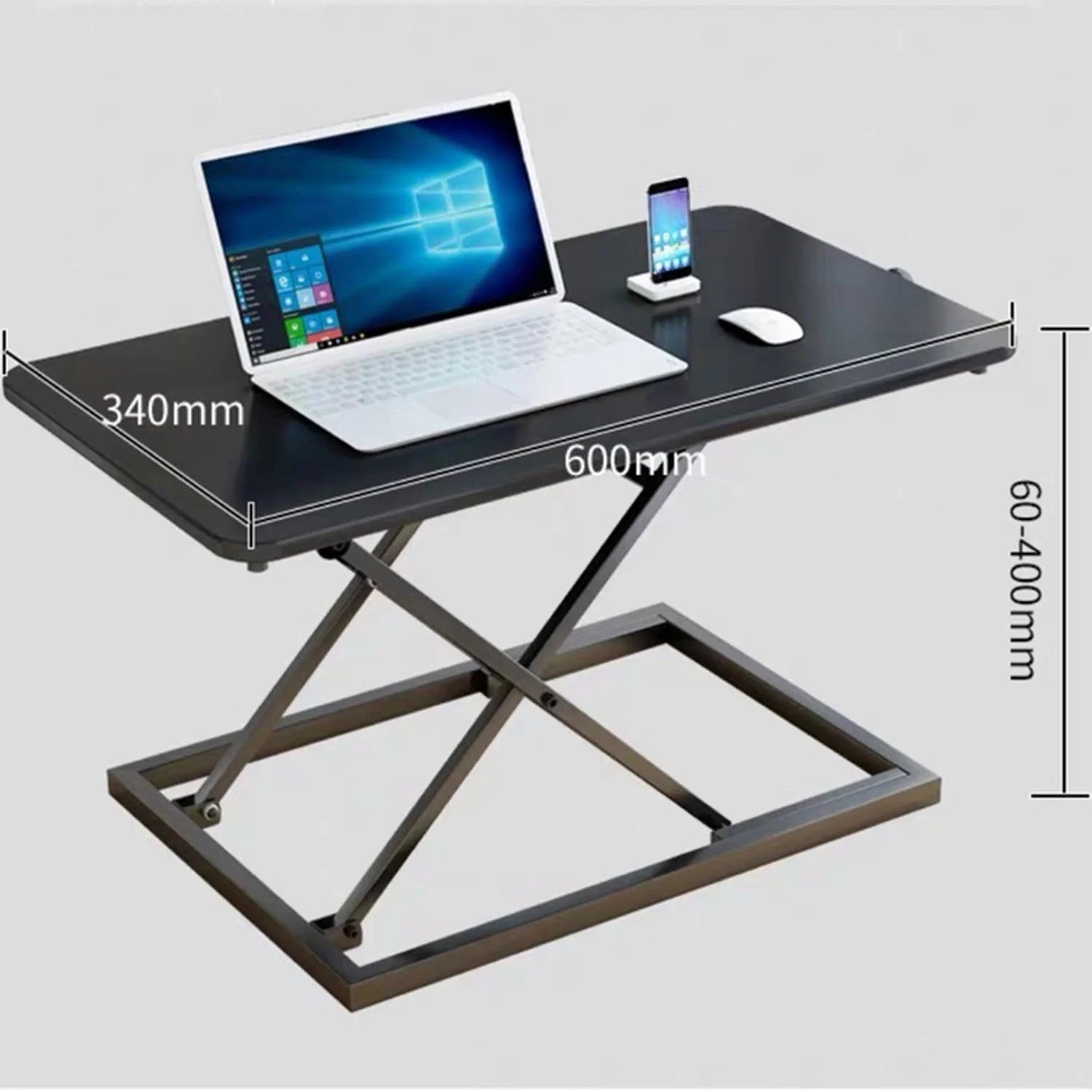 Black Adjustable Height Standing Desk Converter R92015