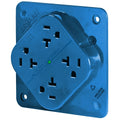 Quadplex Receptacle 20A 125V Blue Q611383