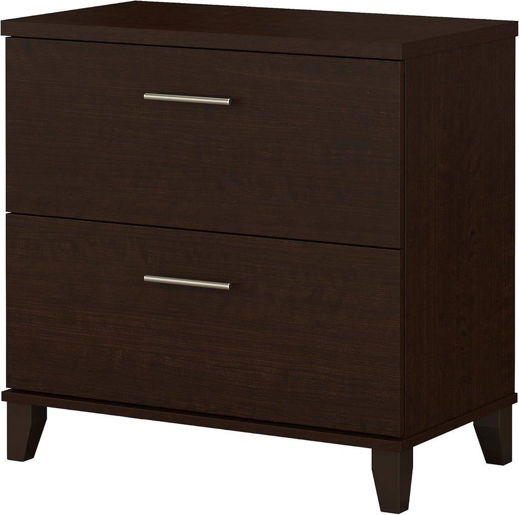 2 Drawer Lateral File Cabinet Mocha Cherry N117