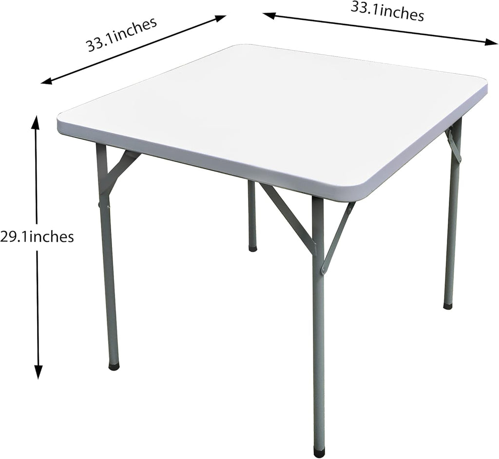 White Square Folding Plastic Table G69281