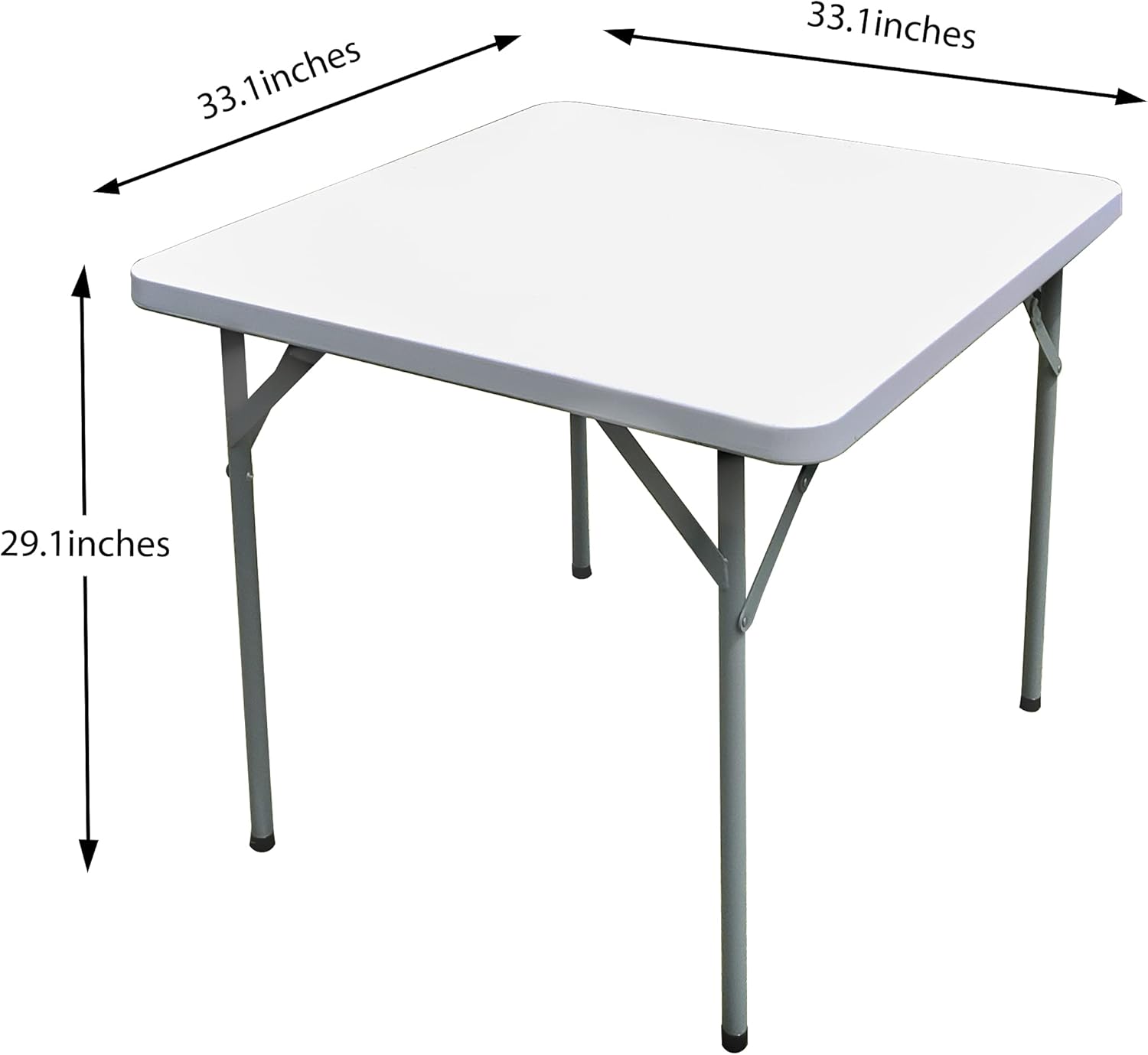 White Square Folding Plastic Table G69281