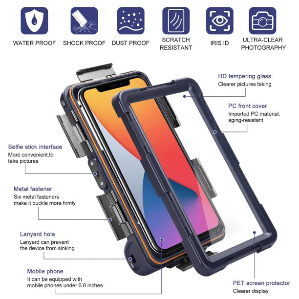 Waterproof Protective Case for Samsung Galaxy S10 Lite and Phones Up to 6.9 Inch A8031