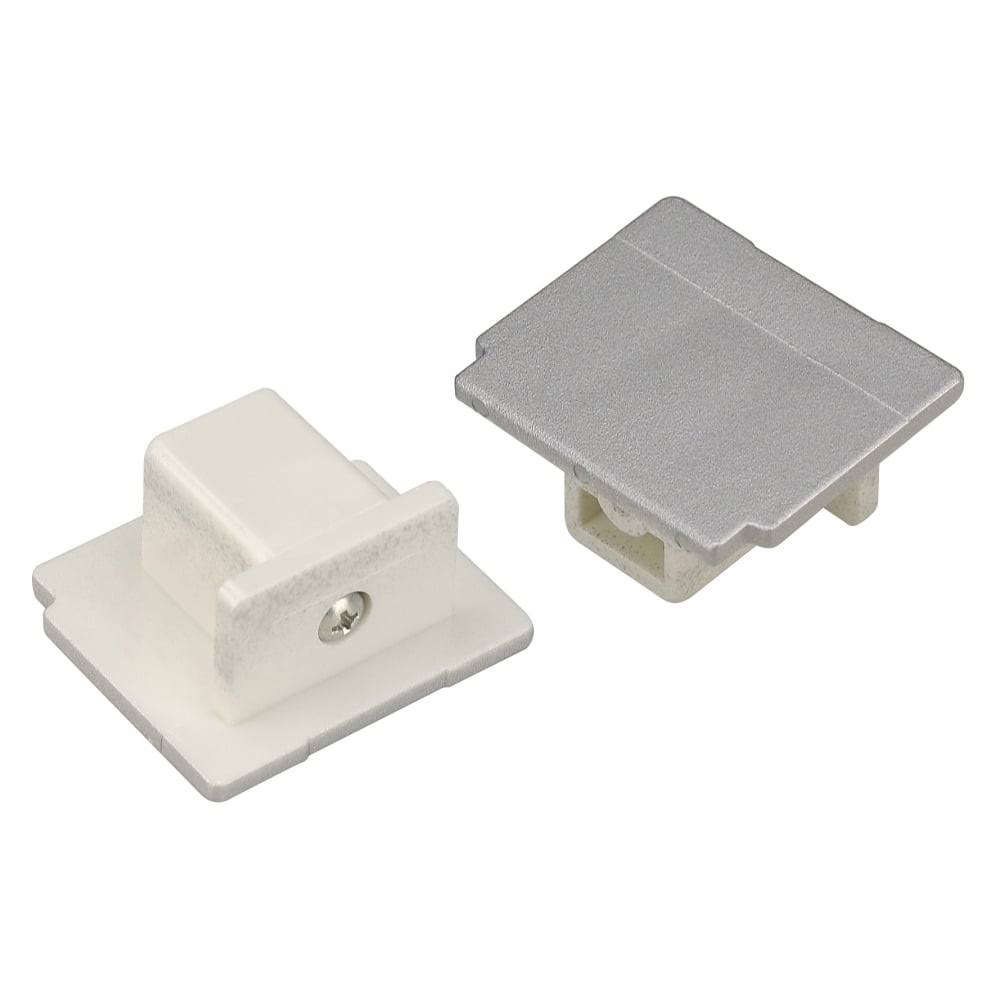 Silver-Grey Track Light End Cap J8931
