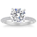 3 3/8Ct Round Diamond Engagement Ring in White or Yellow Gold Y163565