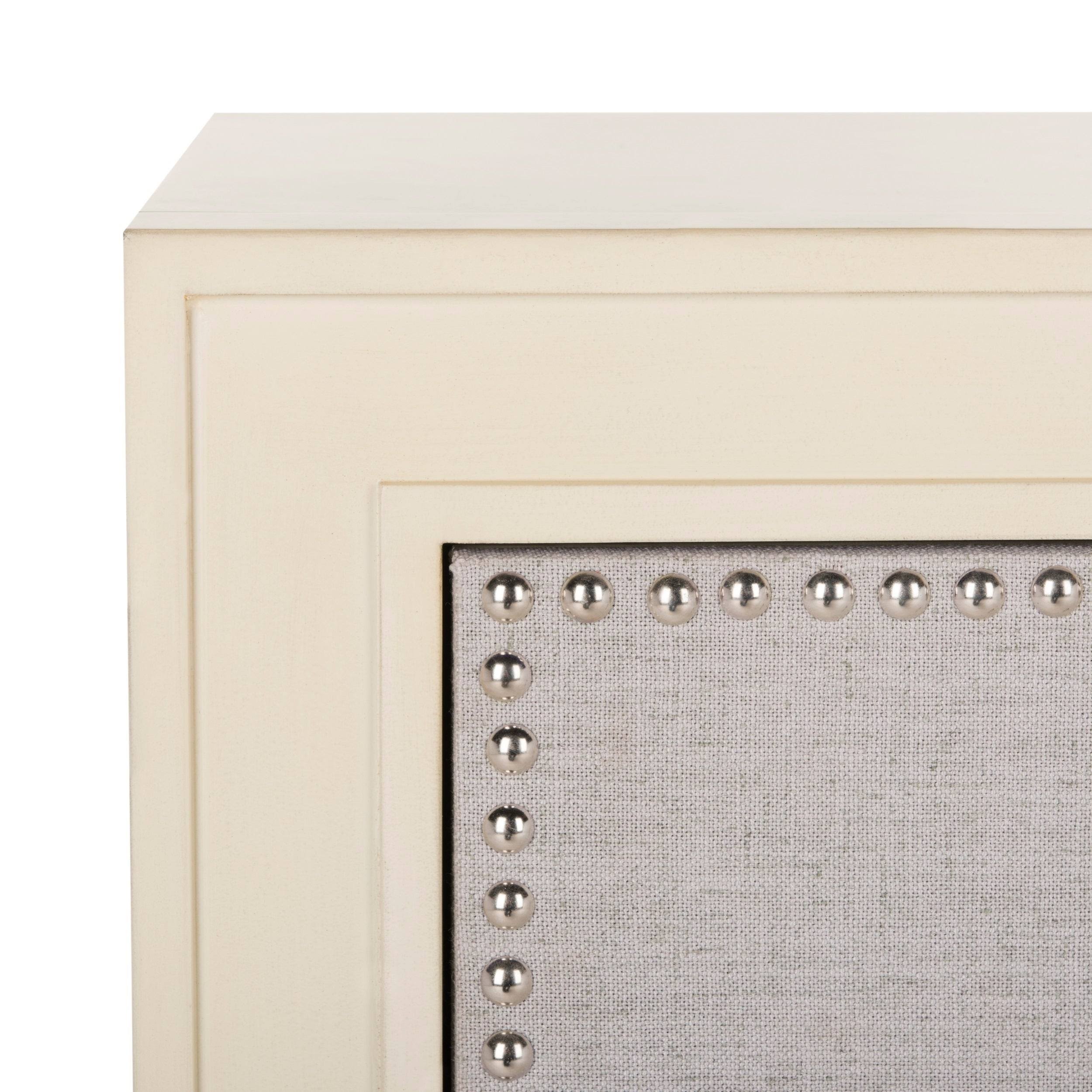 Beige Light Grey 3-Drawer Chest Q362