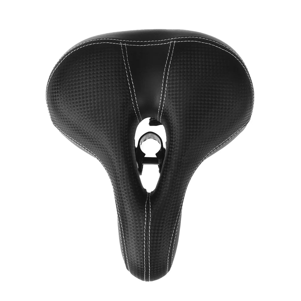 Black Wide Bike Cushion Seat With Waterproof Cover M4602